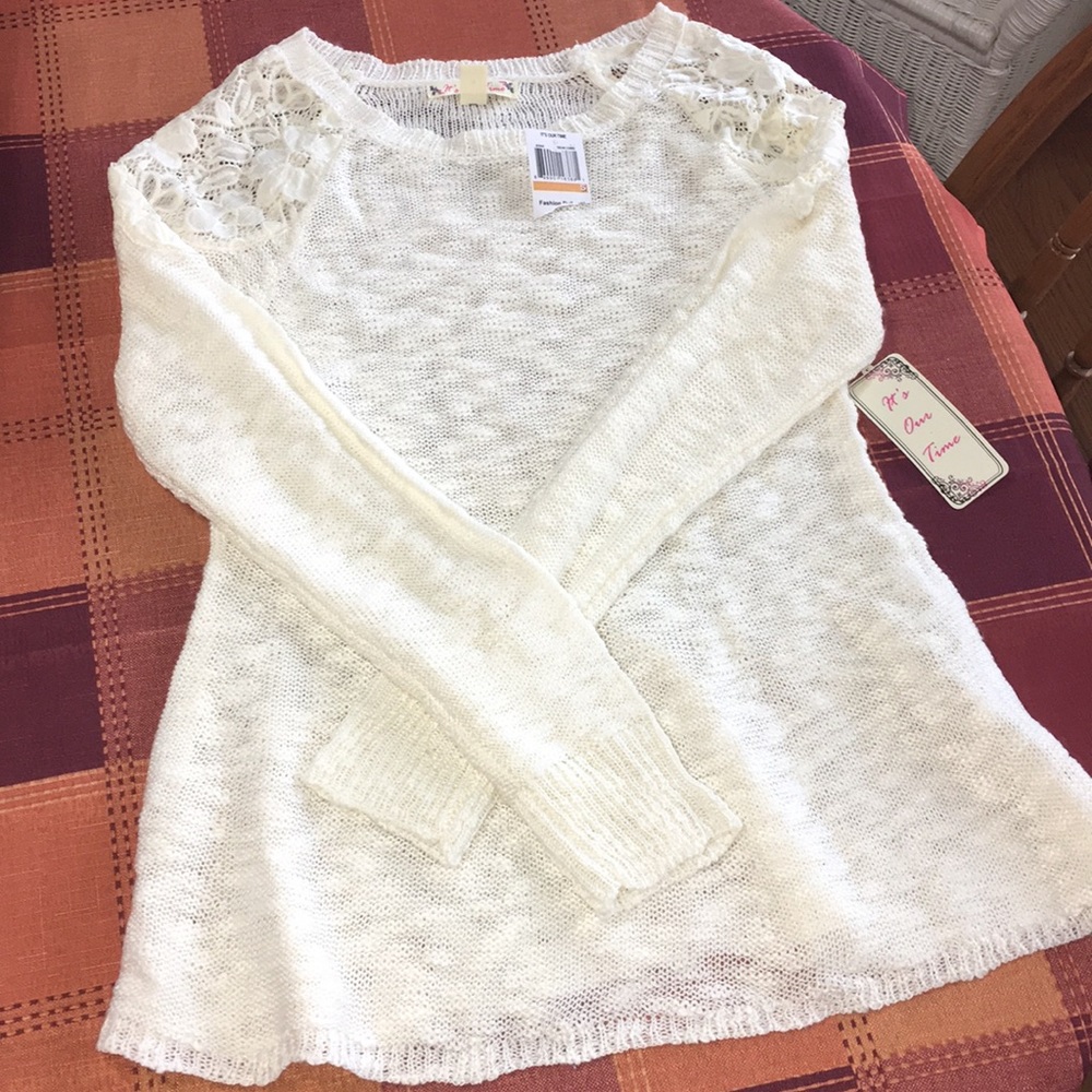 Cream sweater NWT